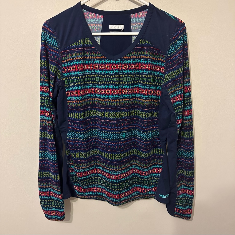 Marmot V-Neck Long Sleeve Shirt